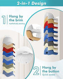 Hat Organizer for Baseball Caps (2-Pack)
