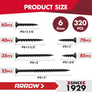 Arrow Drywall Screws Assortment Kit