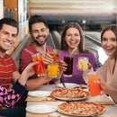 [ 12 Pack ] Glass Cups with Glass Straws Highball & Rock Drinking Glasses