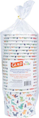 Glad for Kids Dinosaurs Paper Snack Bowls