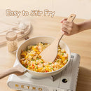 Wooden Spatula for Cooking, 13" Long Handle Flat Wood Spatulas