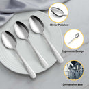 24 Pieces Tea Spoons Set, 6.2 Inches Stainless Steel Teaspoons Silverware