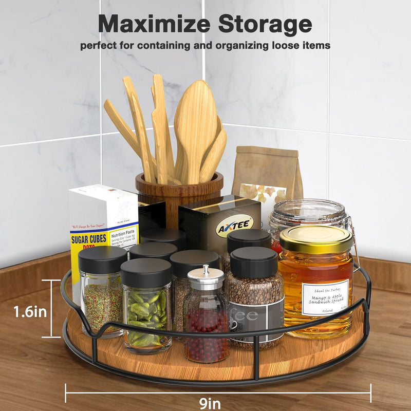 Lazy Susan Turntable Organizer for Cabinet Pantry Kitchen