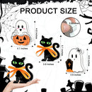 Cute Ghost Halloween Decorations Wood Indoor Set of 3