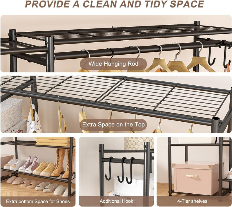 Portable Clothing Rack for Hanging Clothes