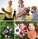 3-Pack Sports Balls with Pump – Basketball, Soccer, Football