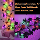 9 FT 72 LED Willow Vine Twig Decor with Purple & Green & Orange Lights