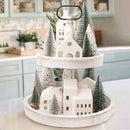 Christmas Decorations - Christmas Village Sets of 5 Lighted Ceramic Houses