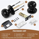 Matte Black Door Knobs with Lock