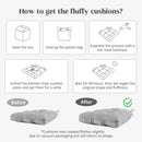 Chair Cushions for Dining Chairs, Tufted Memory Foam Chair Pads