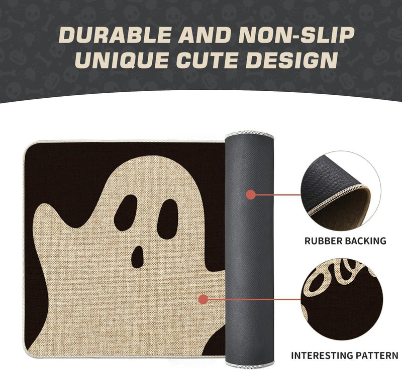 Ghost Boo Halloween Doormat, Spooky Home Decor