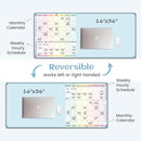 Multi-Functional Dual-Layer Desk Mat, Dry Erase Calendar