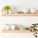 Amazon Basics 16-Piece Porcelain Kitchen Dinnerware Set with Plates