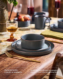 Nebula Ridge Stoneware Dinnerware Sets, Plates and Bowls Sets