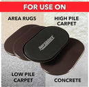 Oval Reusable Furniture Sliders for Carpet
