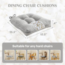 Chair Cushions for Dining Chairs, Tufted Memory Foam Chair Pads