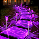 Halloween Solar Lights Outdoor 15 Pack Purple LED Waterproof Yard Garden