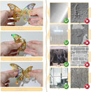 60 Pcs 3D Iridescent Gold Butterfly Decorations