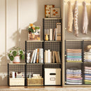 Taller Closet Organizers and Storage with Wood Top