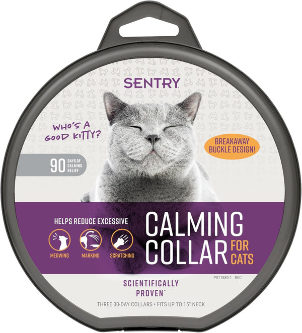 Sentry Calming Collar for Cats Long-Lasting Pheromone Collar