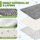 2pcs Dog Food mats for Floors Waterproof