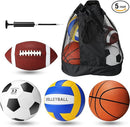 Jerify 4-Pcs Official Size Sports Balls Set