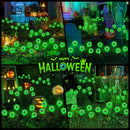 Halloween Decorations Outdoor Solar Lights, 4 Pack 24 LED Solar Halloween Lights