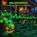 Halloween Decorations Outdoor Solar Lights, 4 Pack 24 LED Solar Halloween Lights