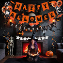 Halloween Party Decoration Set, Orange and Black Banner