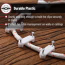 Cable Clips with Steel Nails, 200 pcs