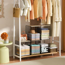 Taller Closet Organizers and Storage with Wood Top