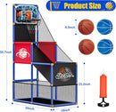 Kids Arcade Basketball Hoop Indoor Game