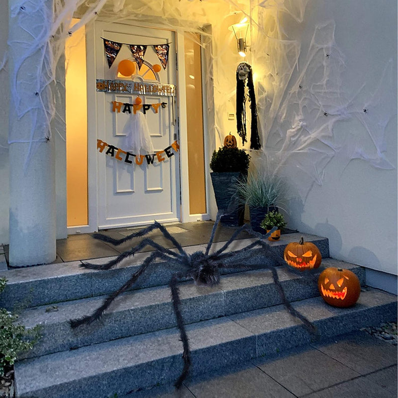 Halloween Spider Outdoor Decorations, Scary Giant Large Spider Props