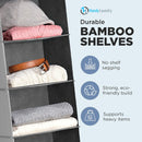 Hanging Closet Organizer - 6 Shelf Storage for Clothes