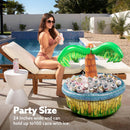 Inflatable Palm Tree Cooler, Luau Hawaiian Tropical Beach Themed Party Decorations