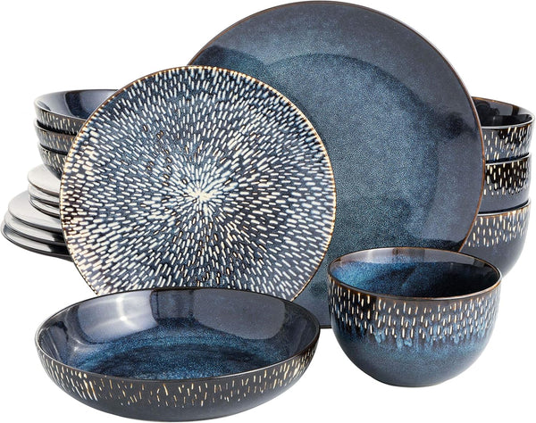 Elite Matisse 16 Piece Double Bowl Dinnerware Set