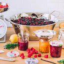 French Jam Jar & Drinking Glass with Metal Lid