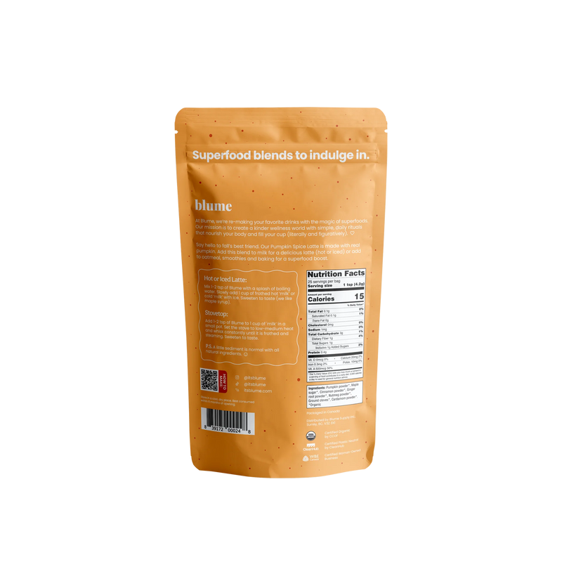 Organic Pumpkin Spice Latte Powder