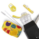 Happy Face - Half Gallon Water Bottle with Storage Sleeves and Removeable Straw