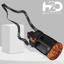 Fire Black - Half Gallon Water Bottle with Storage Sleeve and Removable Straw