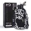 Cowbell - Half Gallon Water Bottle with Storage Sleeve and removable straw